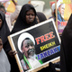 Nigerian Shiite Muslims demanding the release of leader Ibraheem Zakzaky in April 2016.